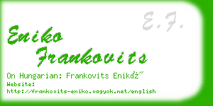 eniko frankovits business card